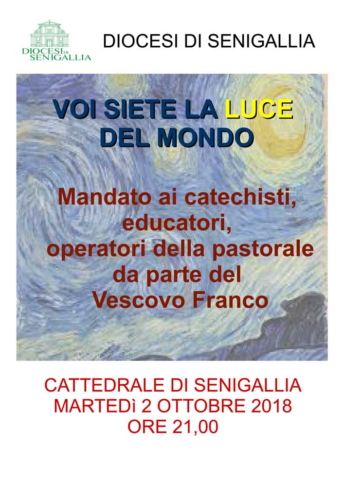 Mandato ai catechisti (2 ottobre 2018)