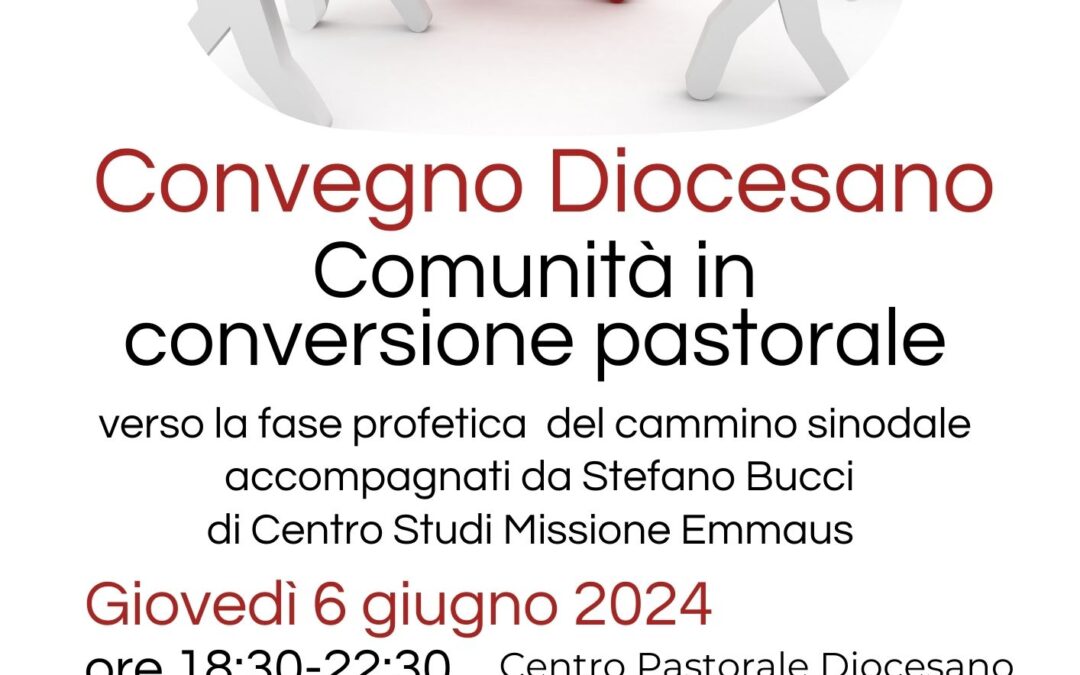 Comunità in Conversione pastorale – Giovedì 6 giugno 2024 presso il Centro Pastorale Diocesano